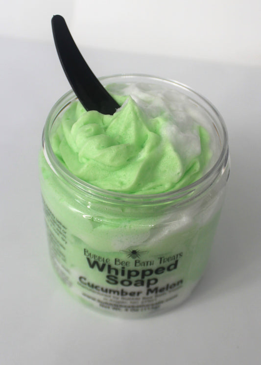 Whipped Soap Cucumber Melon with Shea Butter and Jojoba Oil