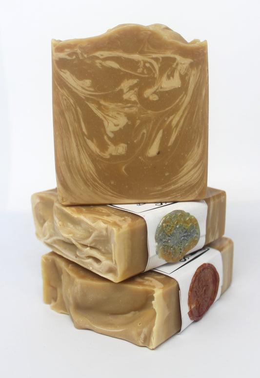 Artisan Soap ALL natural Sandalwood Stout Beer Hand Soap