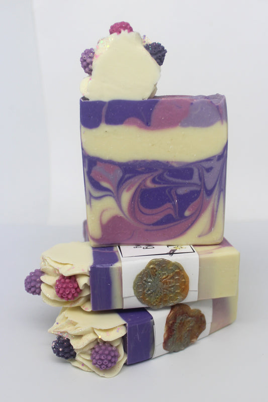 Artisan Soap Black Raspberry and Vanilla Frosted Hand Soap