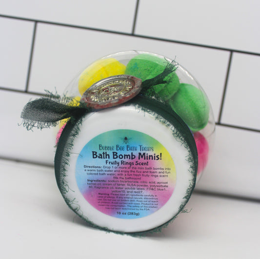 Snow Globe Bath Bomb Minis * Fruity Rings