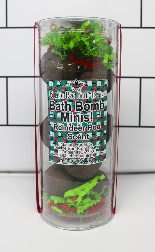 Christmas Bath Bomb Minis *Reindeer Poo