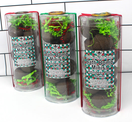 Christmas Bath Bomb Minis *Reindeer Poo