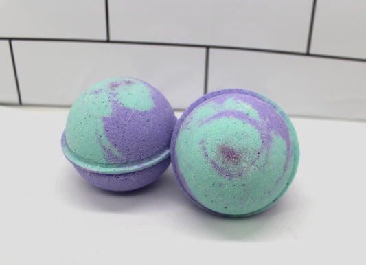 Seaside Plumeria bomb with hidden colors 2.5 inch Round