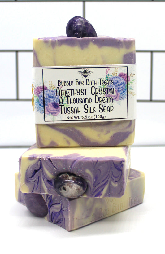 Artisan Soap *A Thousand Dreams Amethyst Crystal Hand Soap