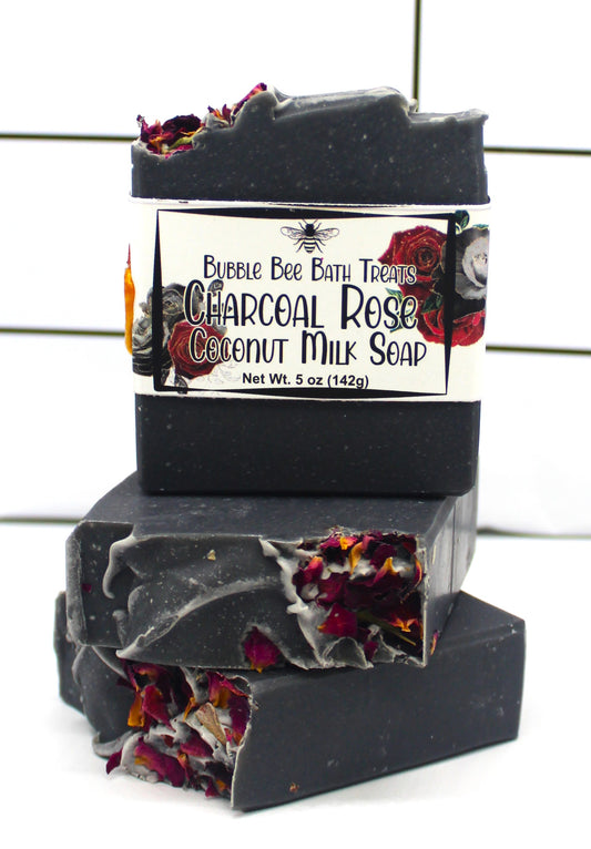 Artisan Soap *Charcoal Rose Hand Soap