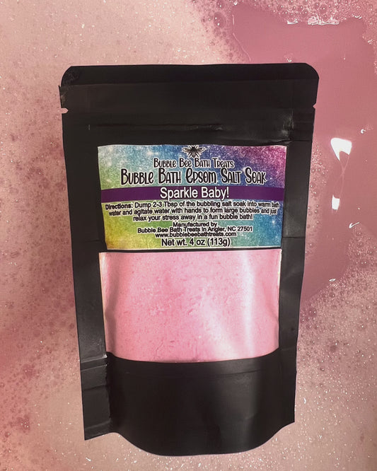 Bubble Bath Epsom Salt Soak *Sparkle Baby!