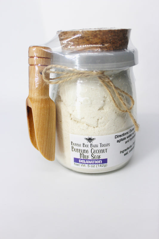 Bubbling Coconut Milk Bath Soak with Colloidal Oats