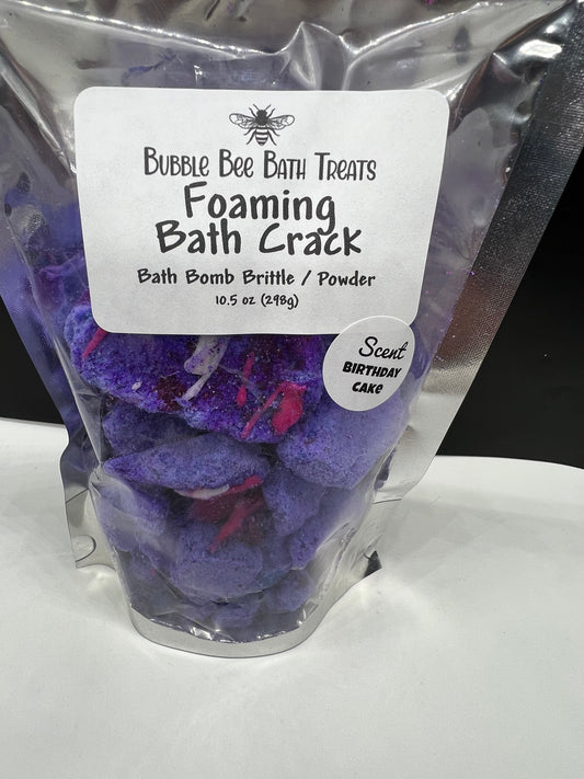 Foaming Bath Crack -scent Birthday Cake-Aka bath bomb brittle