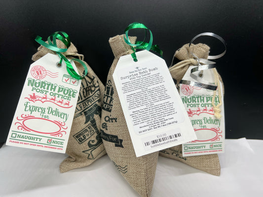 Surprise Santa Sack bath bombs