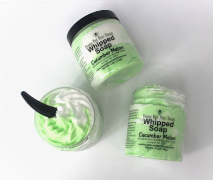 Whipped Soap Cucumber Melon with Shea Butter and Jojoba Oil