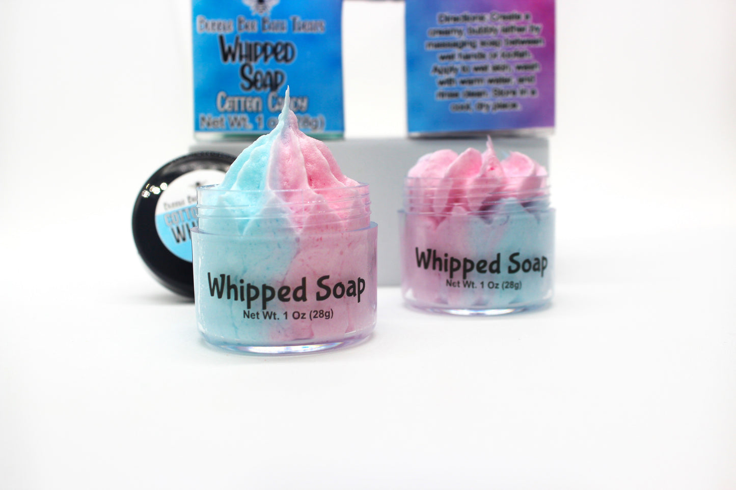 Whipped Soap Cotton Candy with Shea Butter and Jojoba Oil