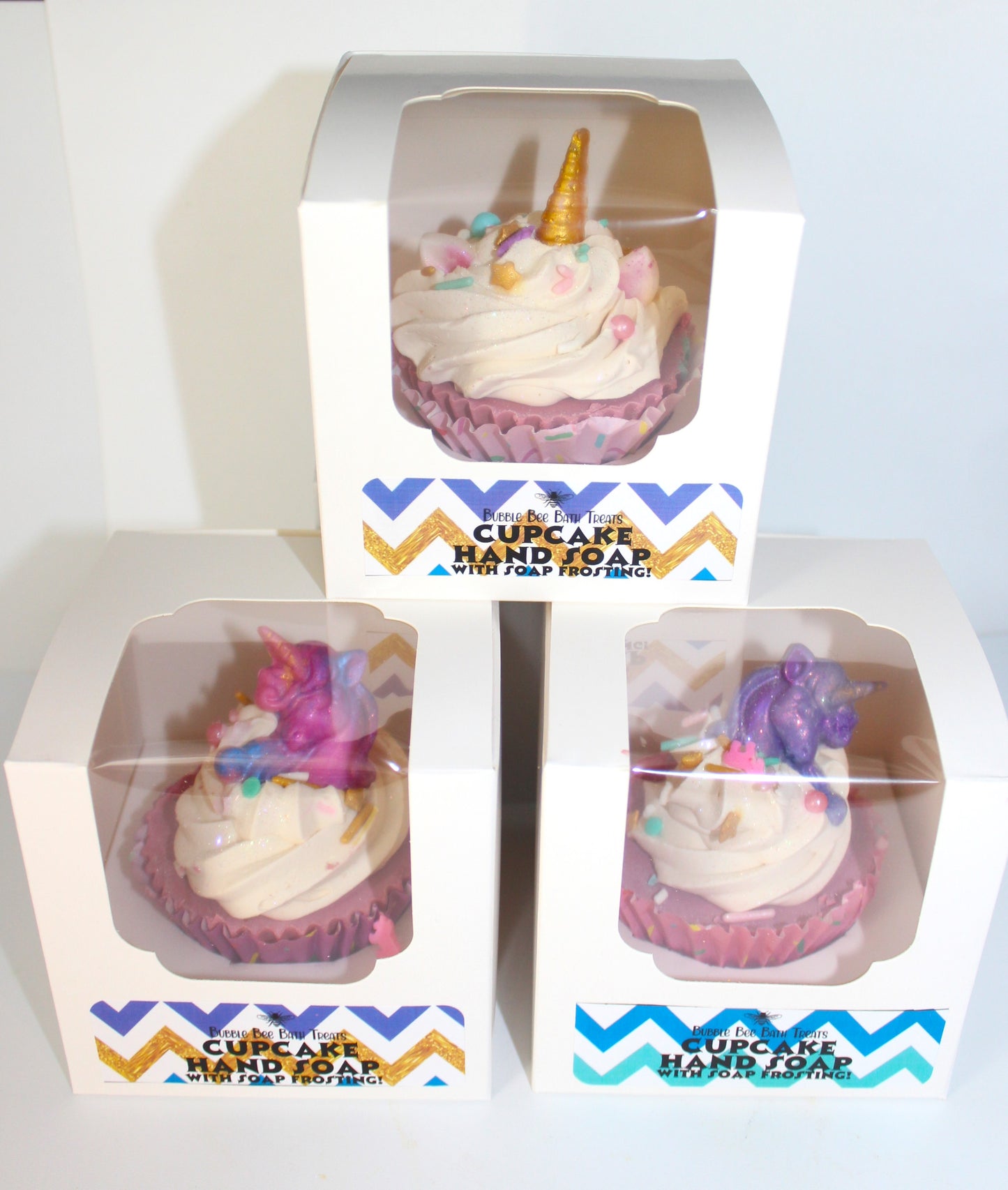 Unicorn Cupcake Hand Soap With Soap Frosting  *Cotton Candy Scent