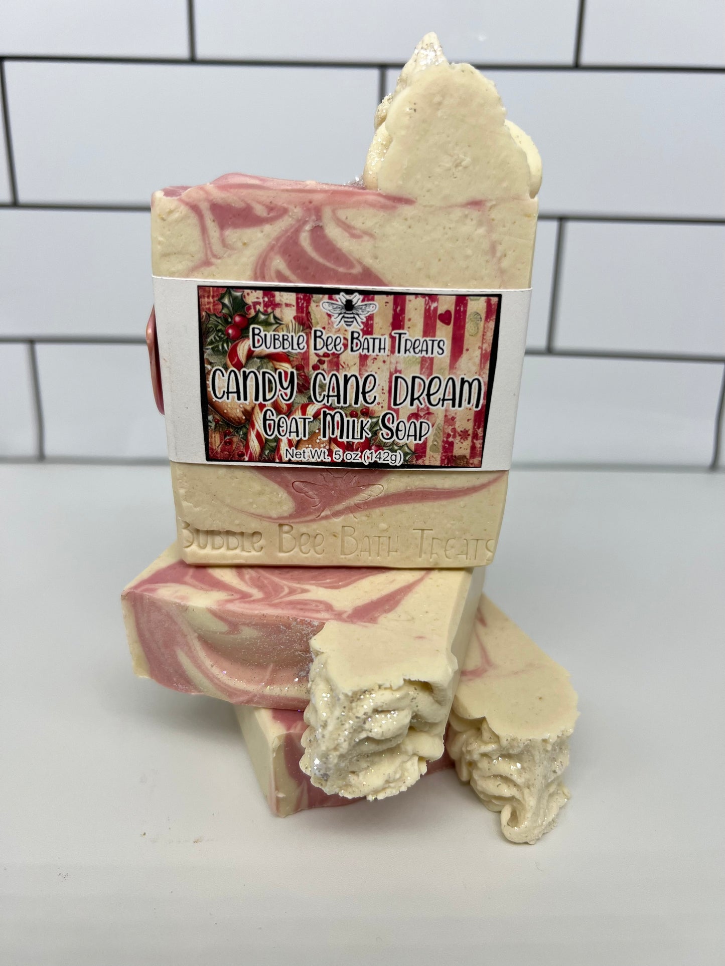 Artisan Soap *Candy Cane Dream Goat Milk Hand Soap