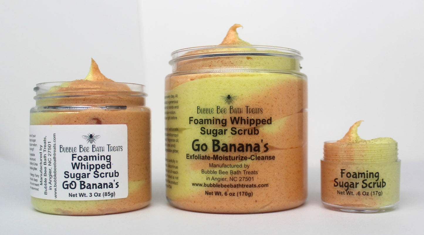 Foaming Whipped Sugar Scrub * GO banana’s