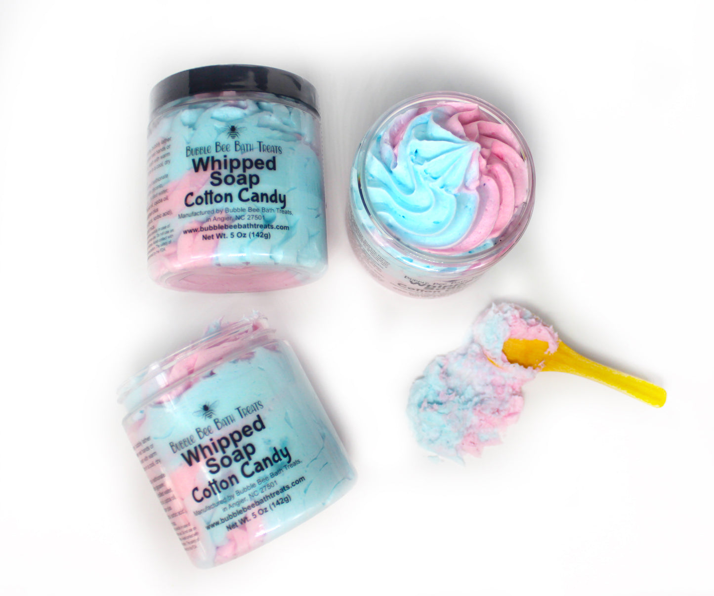 Whipped Soap Cotton Candy with Shea Butter and Jojoba Oil