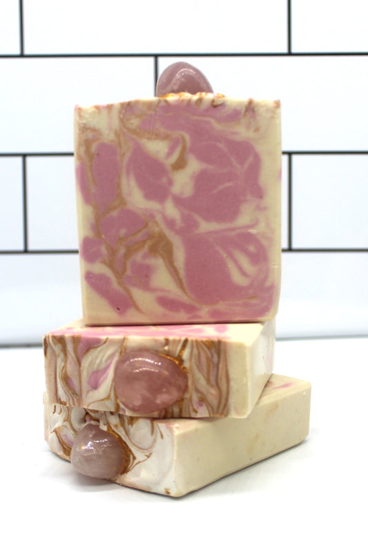 Artisan Soap *Sweet Pea Rose Quartz Hand Soap