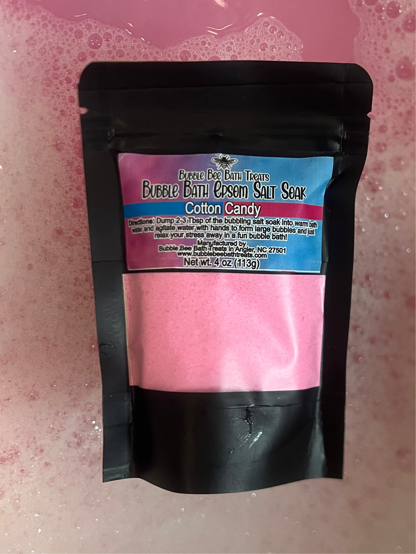 Bubble Bath Epsom Salt Soak *Cotton candy