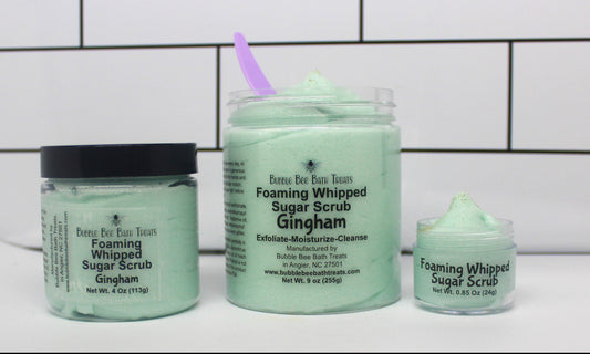 Foaming Whipped Sugar Scrub *Gingham