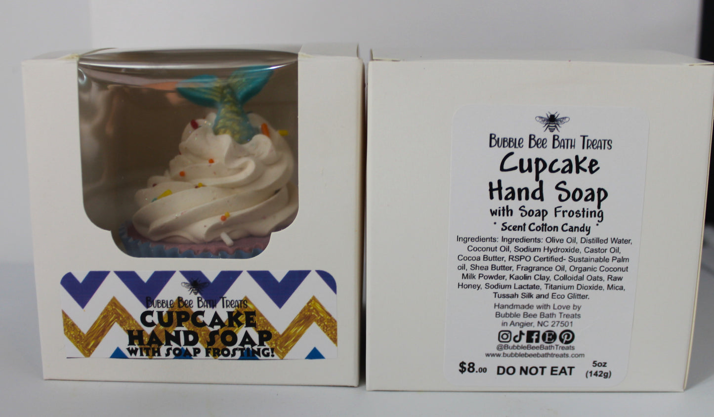 Mermaid Cupcake Hand Soap With Soap Frosting  *Cotton Candy Scent