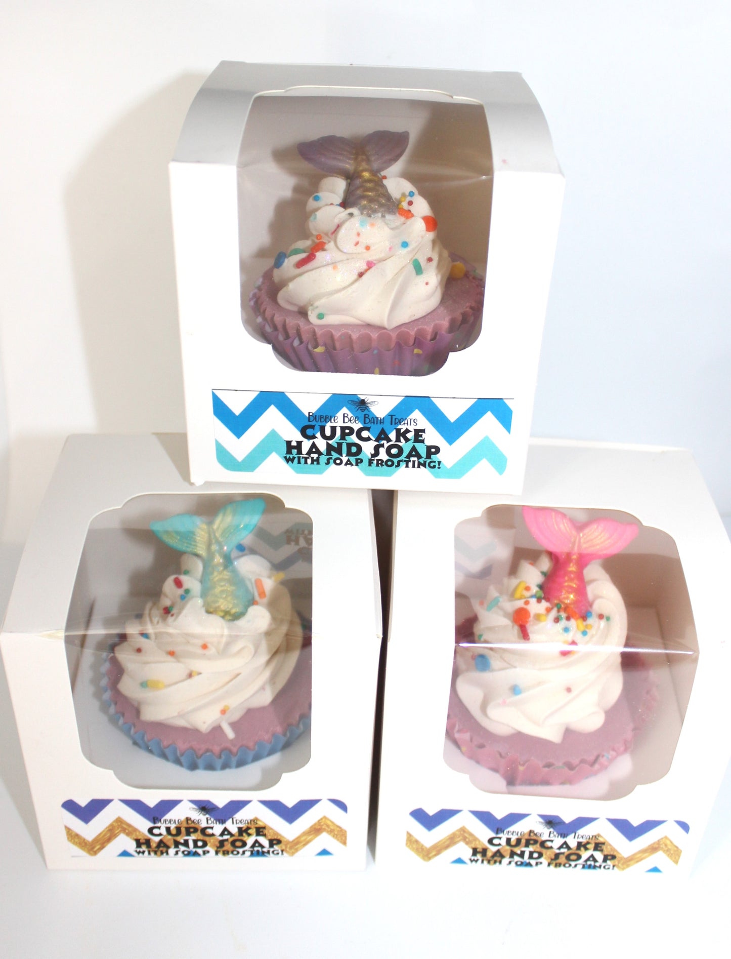 Mermaid Cupcake Hand Soap With Soap Frosting  *Cotton Candy Scent