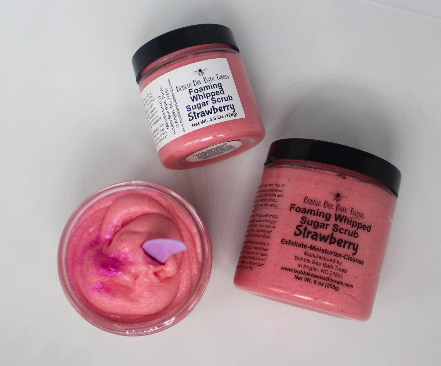 Foaming Whipped Sugar Scrub * Strawberry