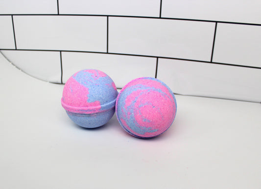 Cotton Candy Bath Bomb Round