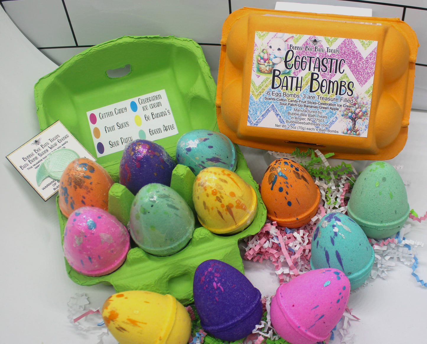 Treasure Filled Easter Egg Bath Bomb! Half a Dozen Pack