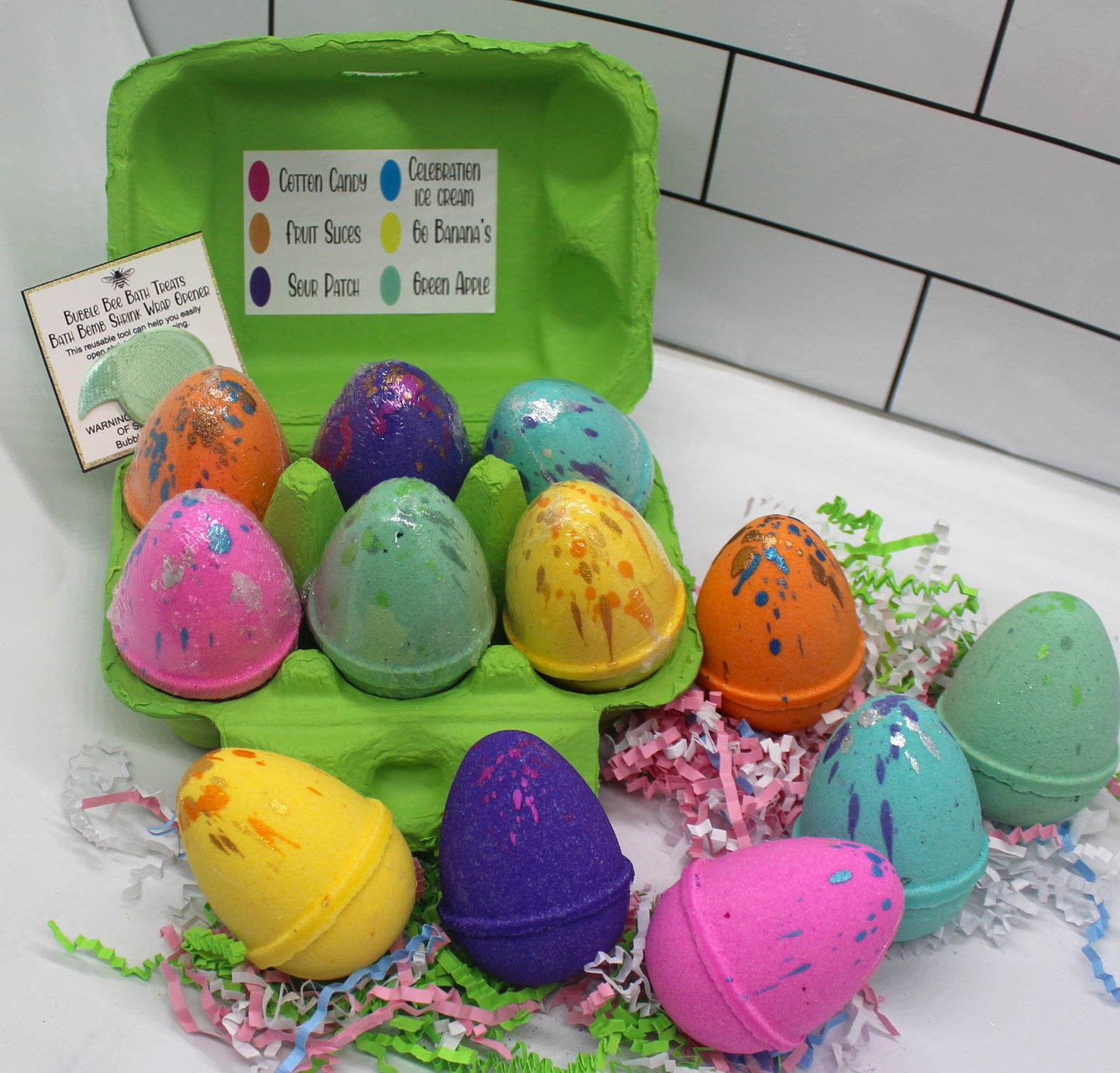 Treasure Filled Easter Egg Bath Bomb! Half a Dozen Pack