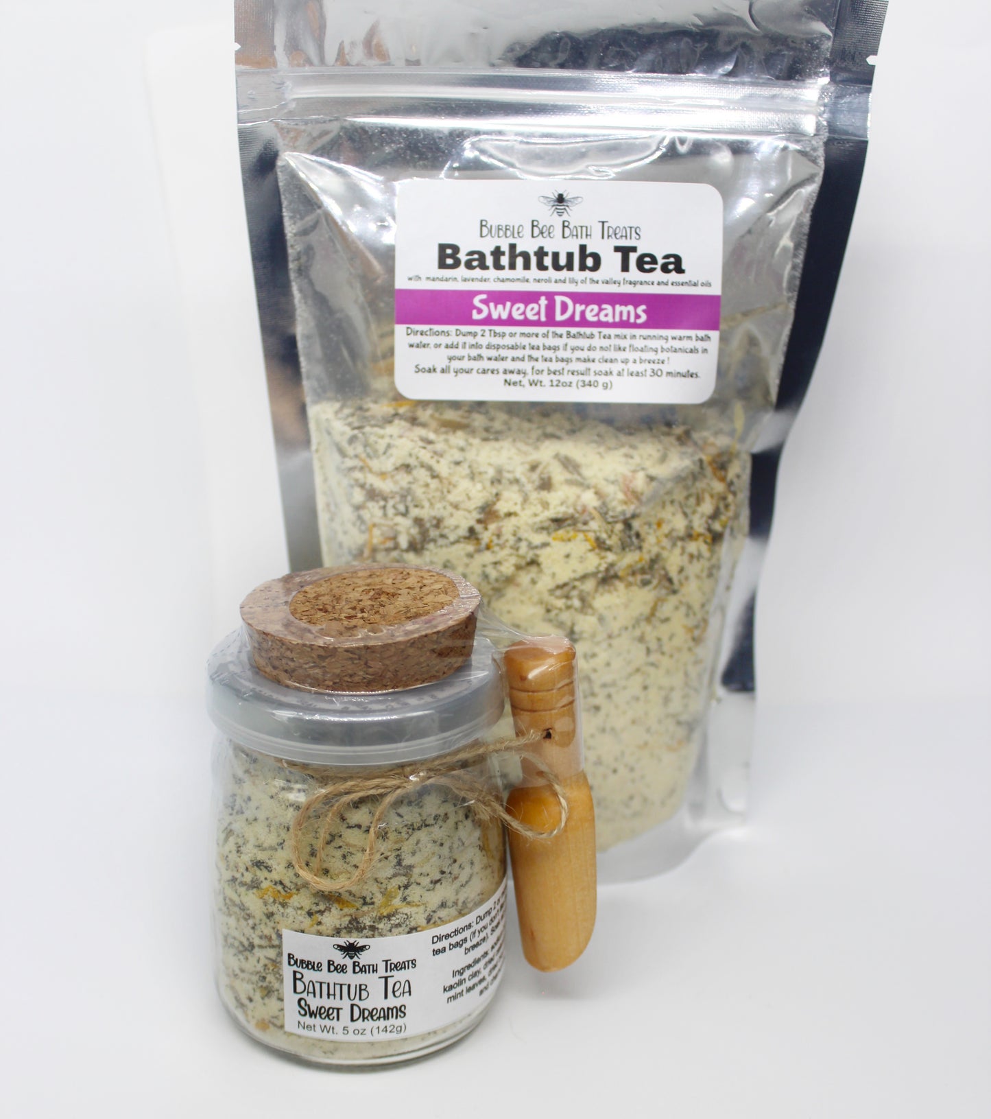 Bathtub Tea-Essential Oils, Salt & Botanical Bath Soak! Jar
