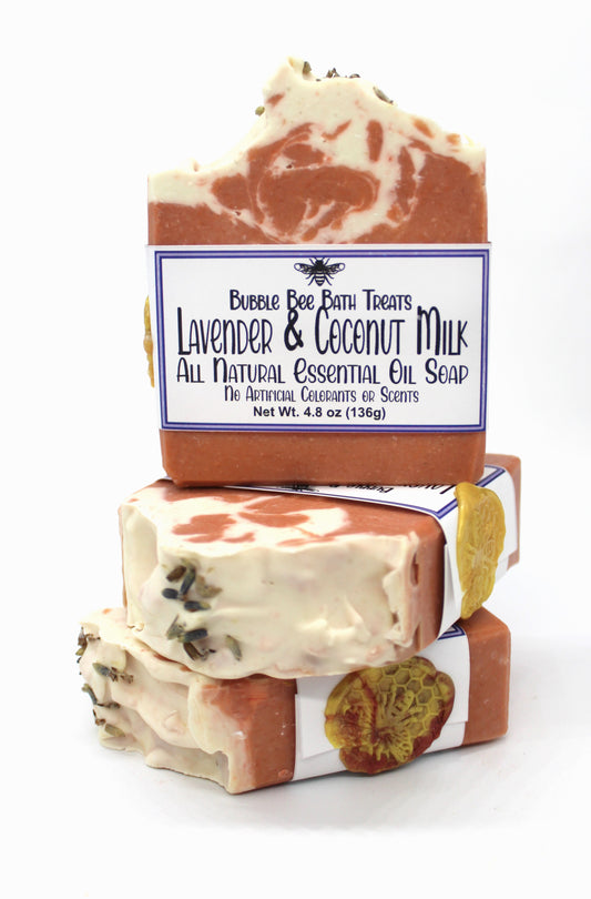 Artisan Soap ALL natural Lavender and Coconut Milk
