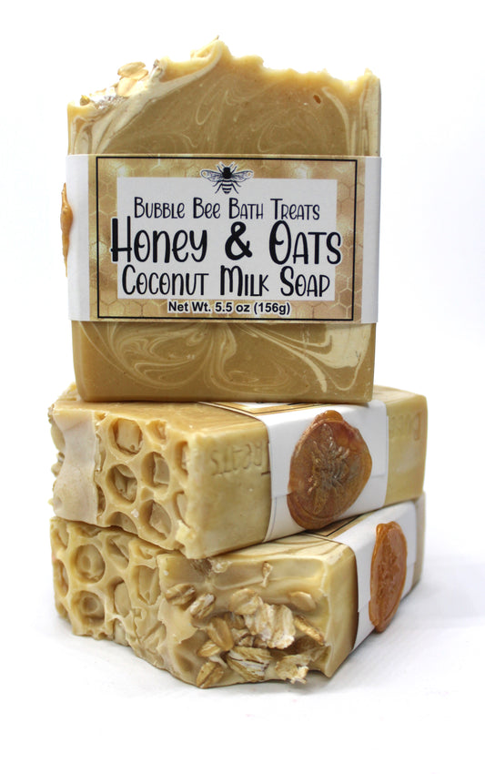 Artisan Soap Honey and Oats Coconut Milk Soap