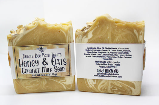 Artisan Soap Honey and Oats Coconut Milk Soap