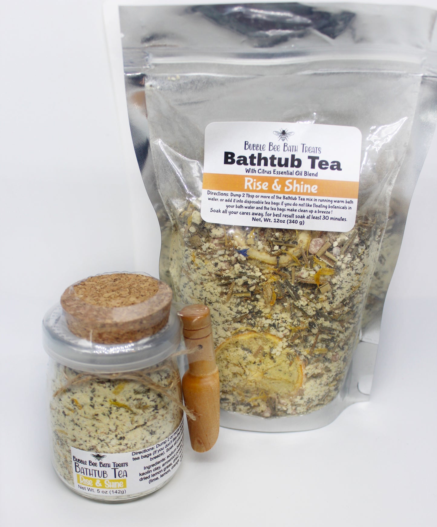 Bathtub Tea-Essential Oils, Salt & Botanical Bath Soak! Jar