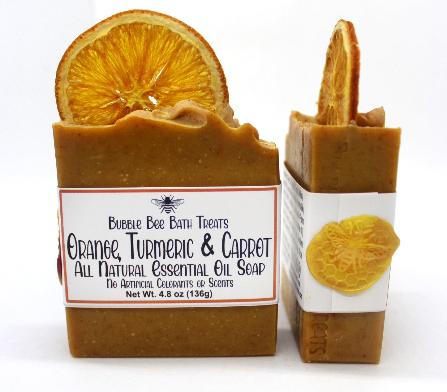 Artisan Soap ALL natural Orange, Turmeric & Carrot