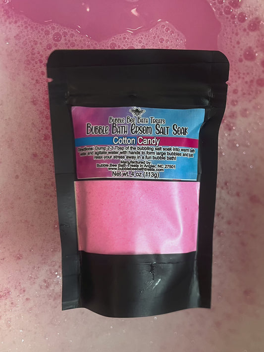 Bubble Bath Epsom Salt Soak *Cotton candy