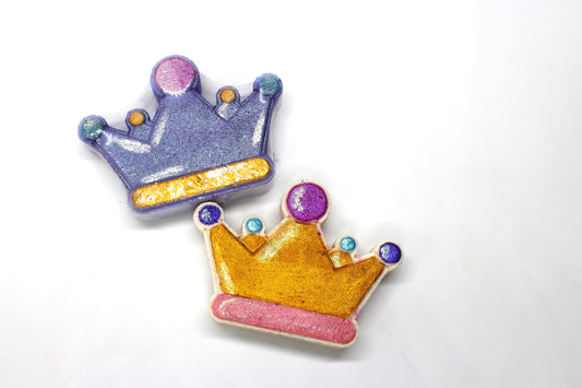 Royalty Hand painted Bath bomb with hidden colors