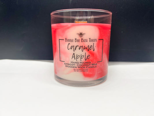 Wooden Wicks Marbled Candles *Caramel Apple