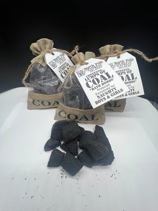 Santa COAL bath bombs