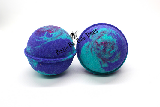 Mermaid Dreams Bath bomb with hidden colors  2.5 inch Round