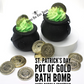 POT of gold St Patties Bath bomb and bubble frosting with hidden treasure