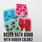Hand Painted BOXERS Bath bomb with hidden colors!