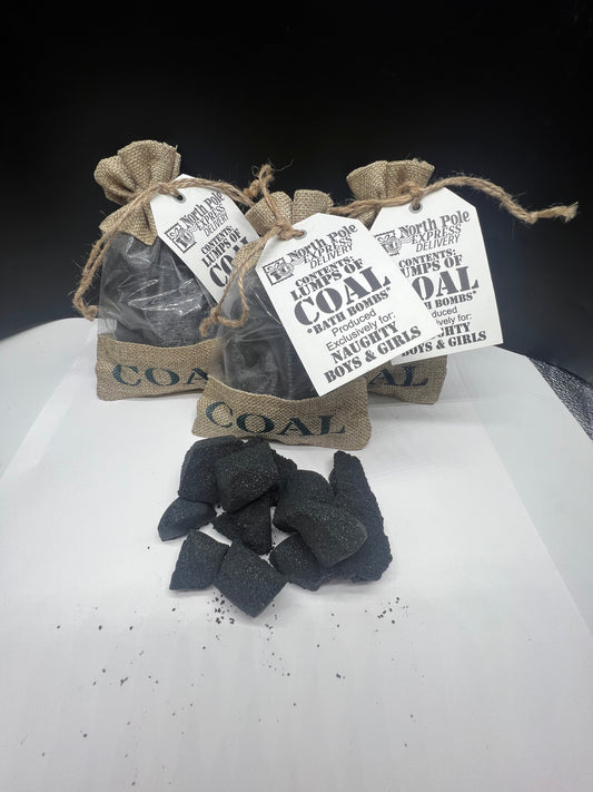 Santa COAL bath bombs