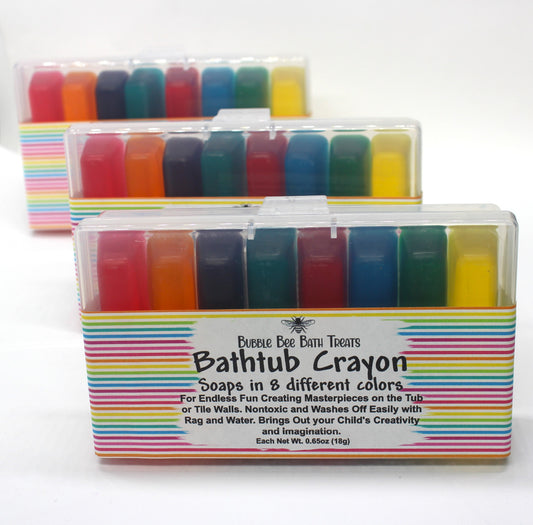 Bathtub Crayon Soap 8 pack *fruity Rings scent*