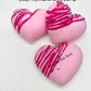 Bath Bomb SWEET PEA with hidden colors 3-inch HEART with Cocoa Butter drizzle