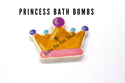 Royalty Hand painted Bath bomb with hidden colors